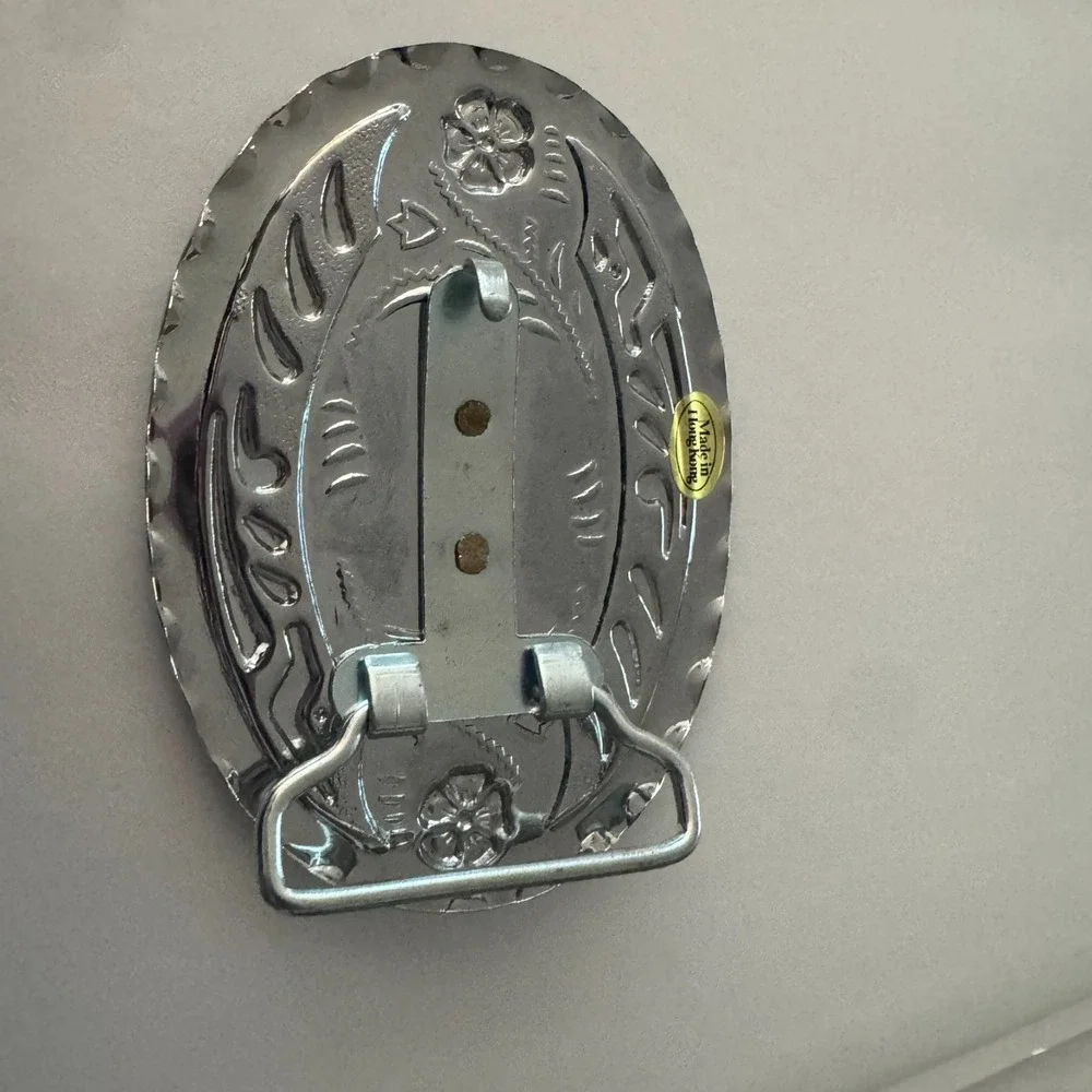 Cowboy Hat‎ Revolver Gun Western Style Belt Buckle